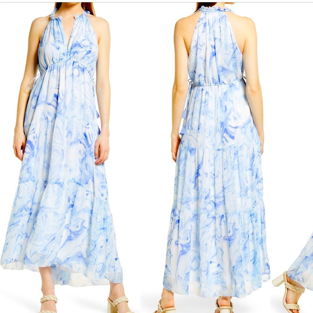 Saylor annela tiered dress size large